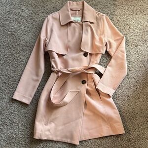 Abercrombie & Fitch Blush Pink Trench Coat